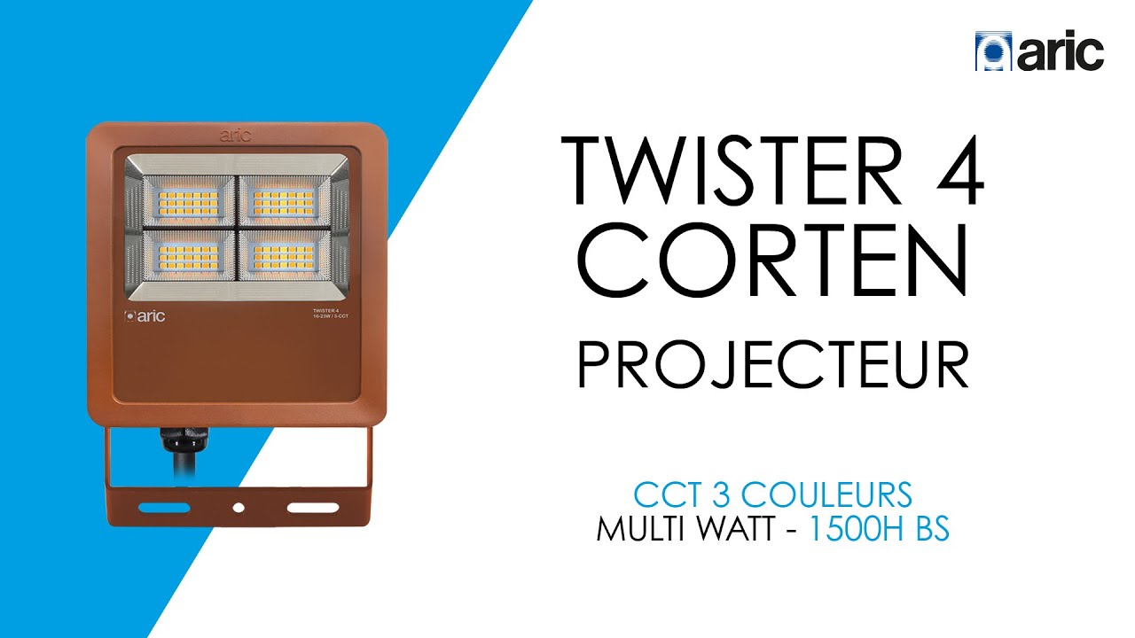 ARIC - Projecteurs TWISTER 4 CORTEN