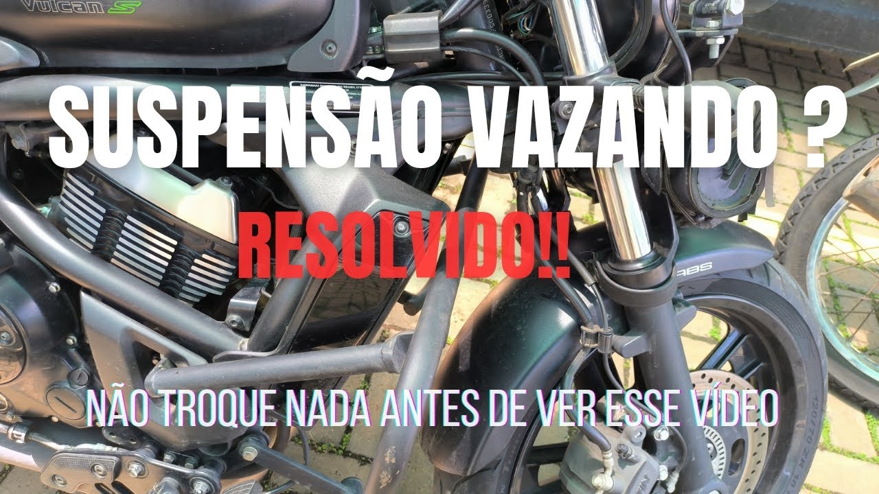 Como resolver VAZAMENTO  de óleo na suspesão da moto  | Vulcan 650 s