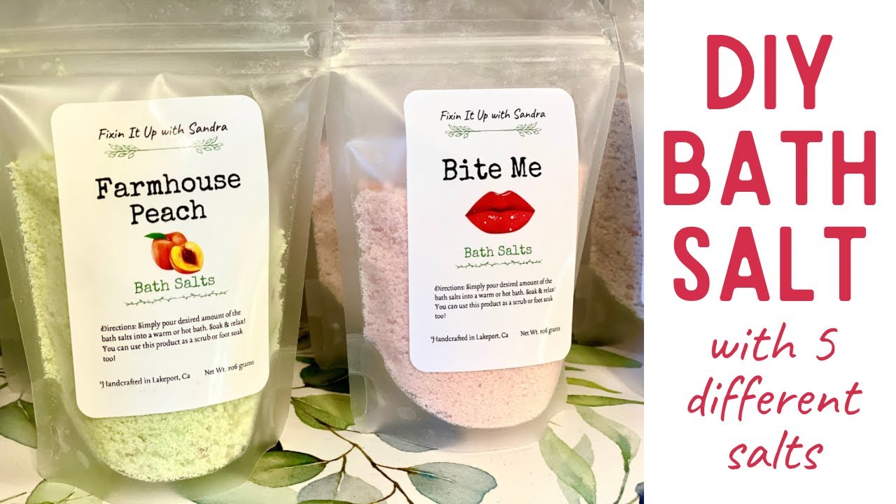 DIY Bath Salts | Hydrating Bath Salts using 5 ingredients