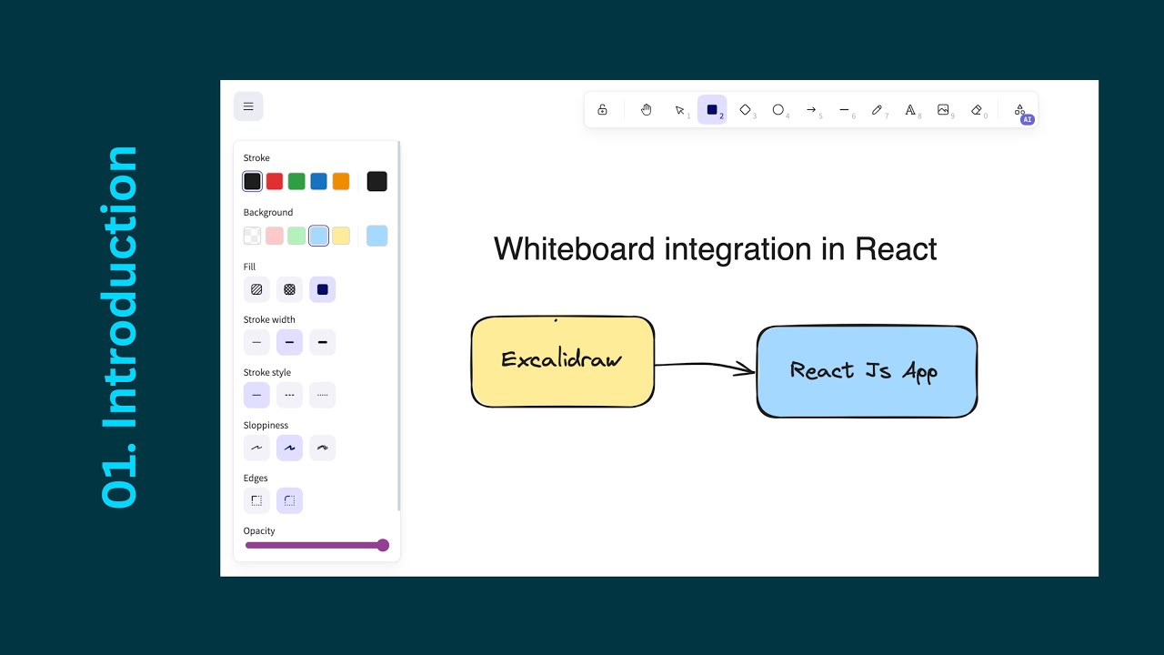 01. Intro - Whiteboard integration in React App | Excalidraw Tutorial