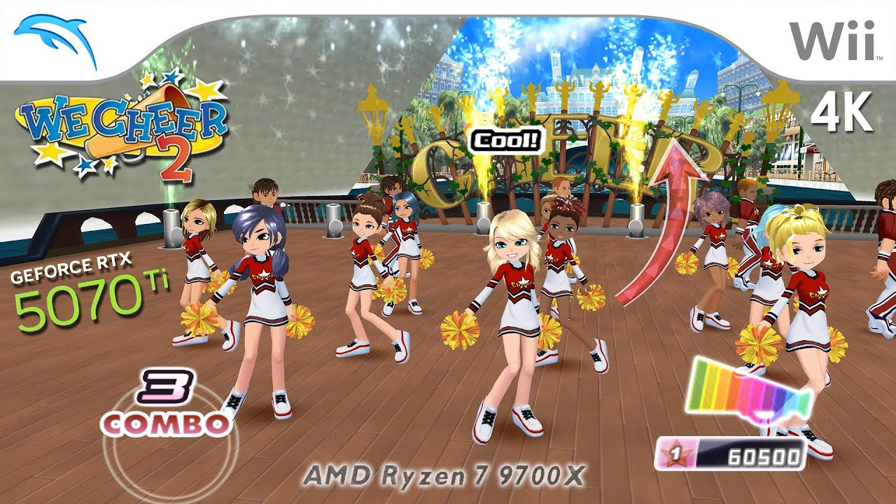 We Cheer 2 (4K / 2160p) | Эмулятор Dolphin 2509-165 | Nintendo Wii