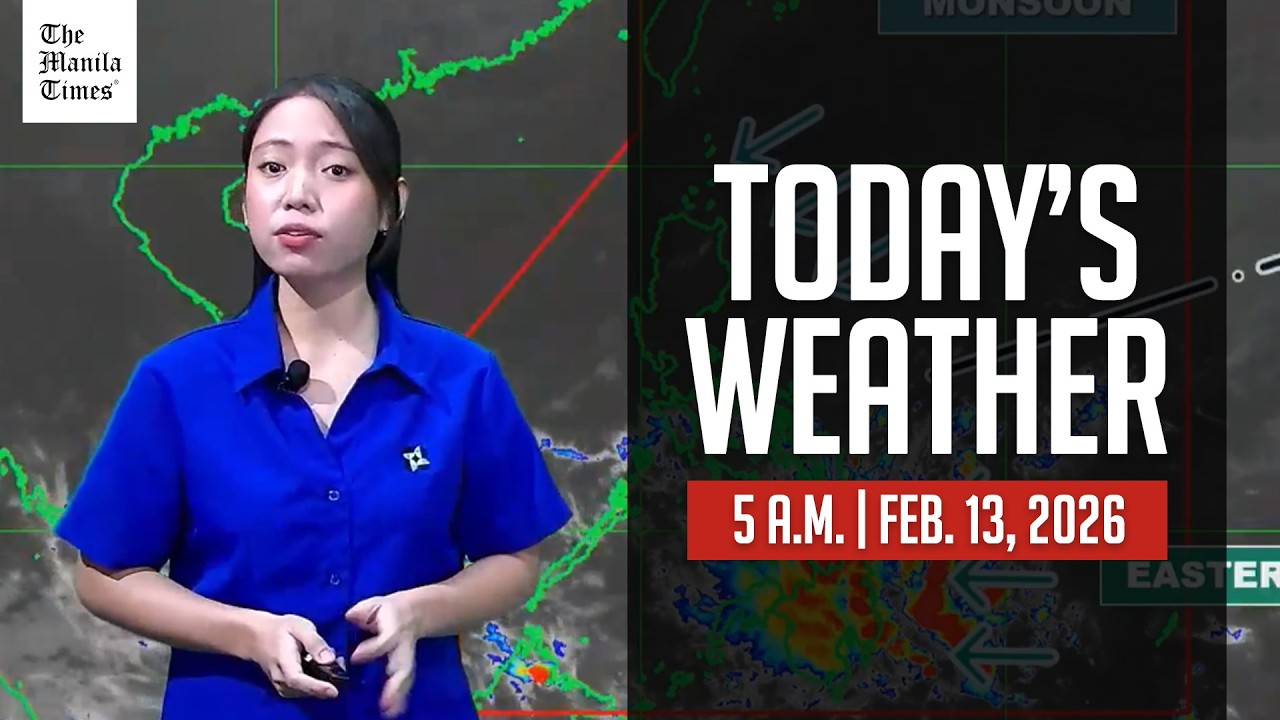 Today's Weather, 5 A.M. | Feb. 13, 2026