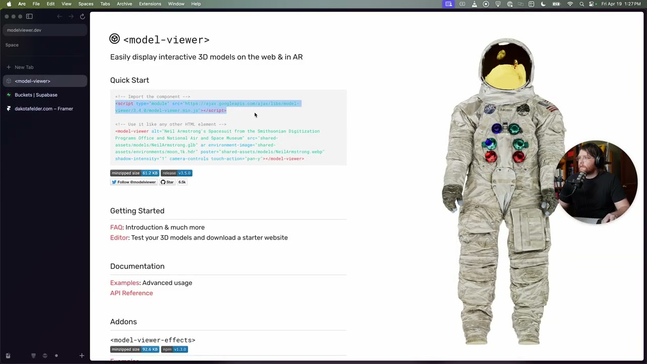Embed 3D models on your Framer site without using Spline