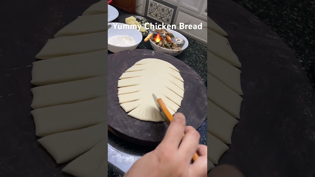 Fish-Shaped Chicken Bread 😍🥰
