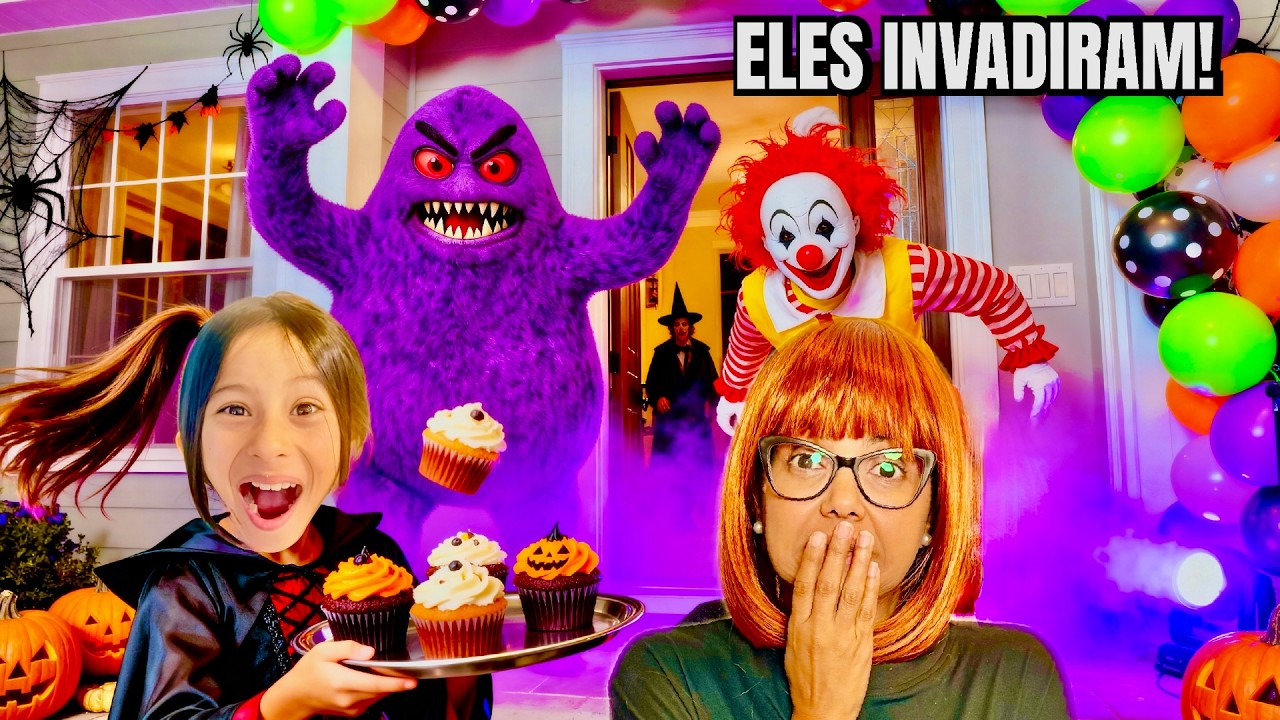 O PALHAÇO MALVADÃO E O GRIMACE INVADIRAM NOSSA FESTA!