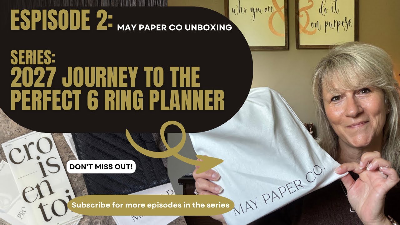 Эп. 2: May Paper Co. Персональный широкий ежедневник (Personal Wide) на 6 кольцах: вкладыши, разд...