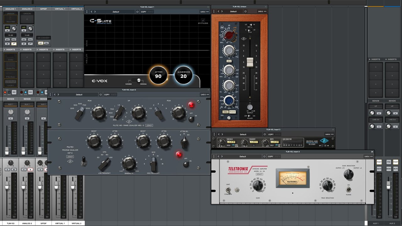 UAD Neve 1084 Catena Vocale Sobria