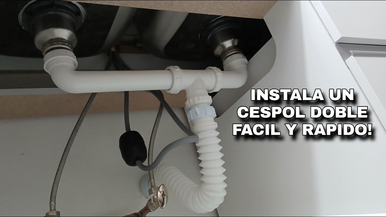 COMO INSTALAR CESPOL PARA TARJA DOBLE