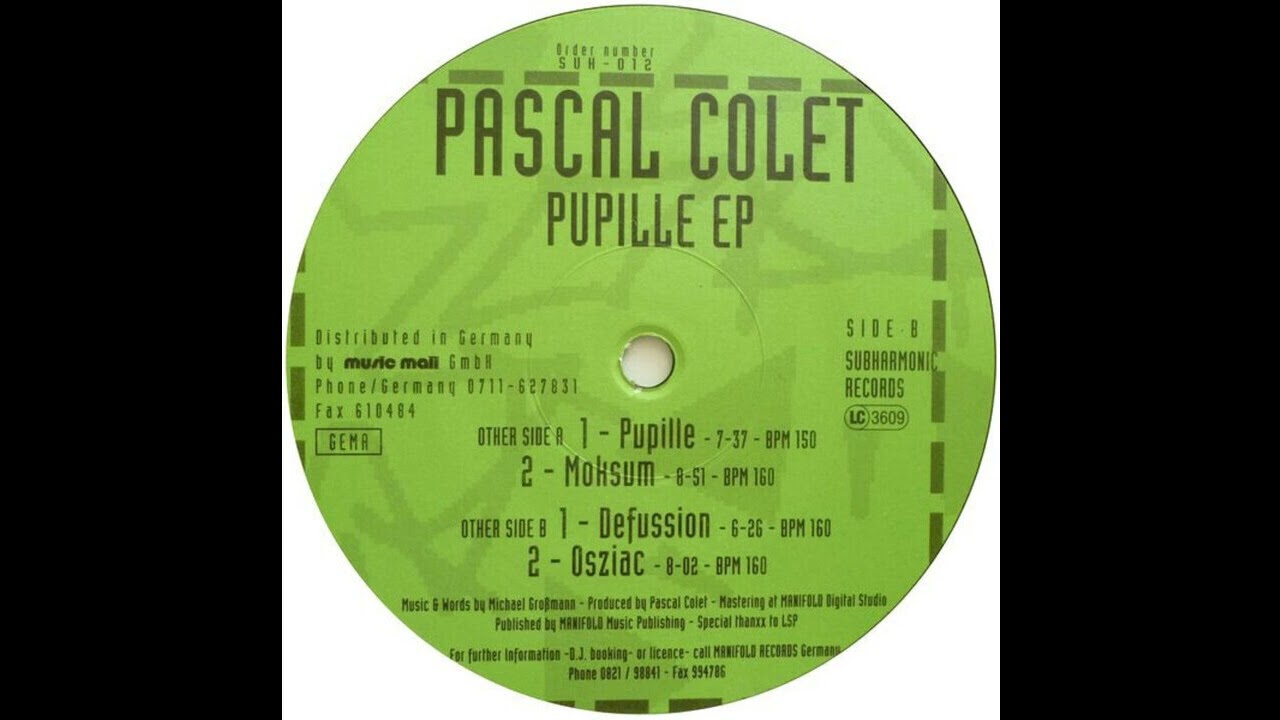 Pascal Colet - Osziac (Acid Trance 1995)