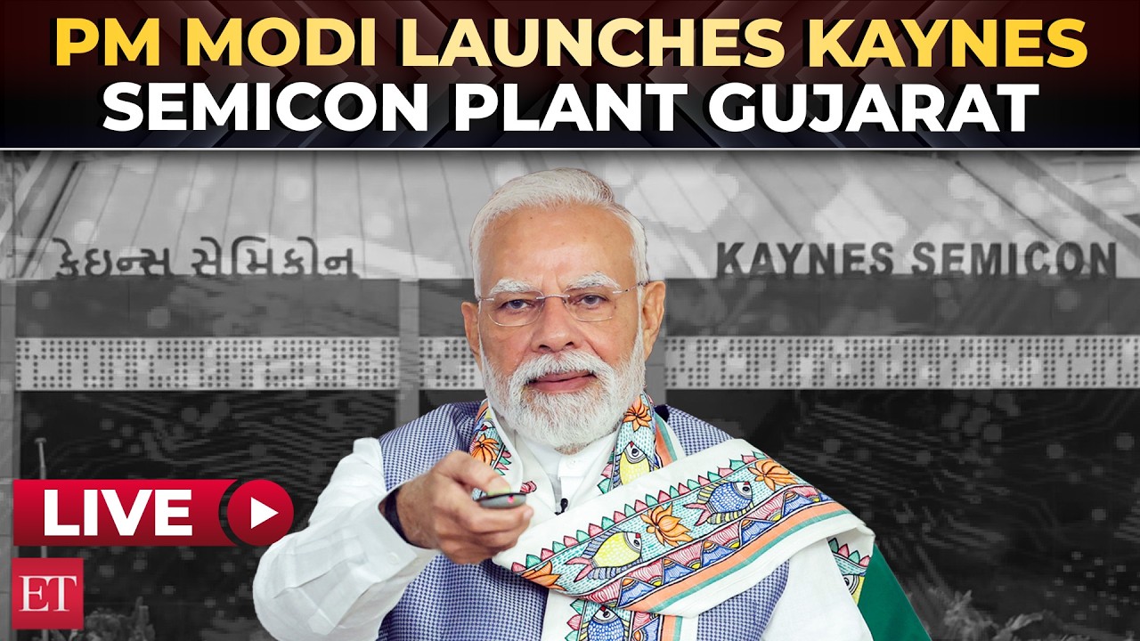 LIVE: PM Narendra Modi inaugurates Kaynes Semicon&rsquo;s new chip facility in Sanand, Gujarat
