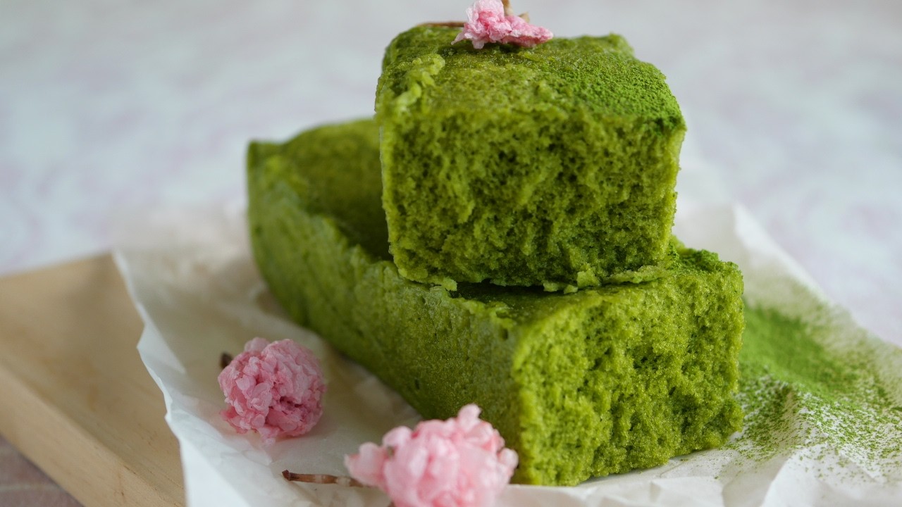【レンチン3分♡もっちりふかふか米粉抹茶パン】ちぎって食べる米粉の朝ごはん | Chewy and Fluffy Rice Flour Matcha Bread