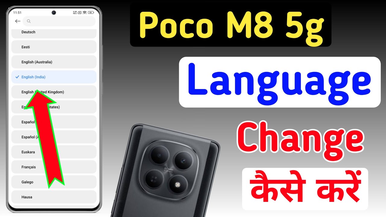 Poco m8 5g Phone me Language kaise change kare / How to change Language in Poco m8 5g / bhasha