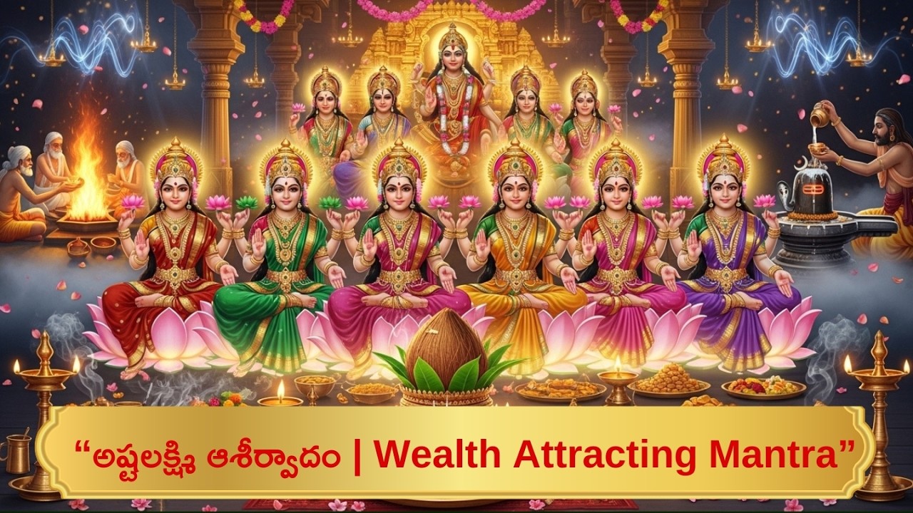 “Kubera Ashta Lakshmi Mantra | Powerful Wealth Attraction Mantra for Money, Success, Prosperity & 💰”