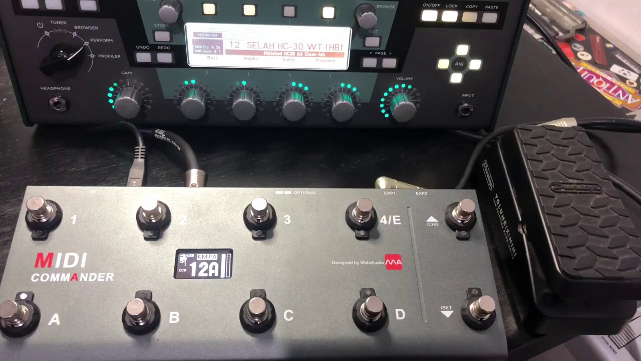 Configurando Midi Comander no Kemper