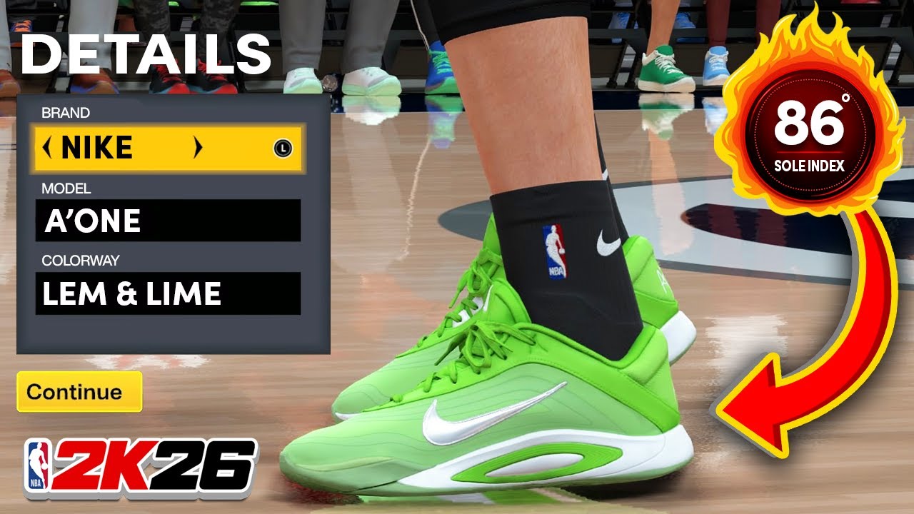NBA Shoe Creator: Nike A'One Lem & Lime