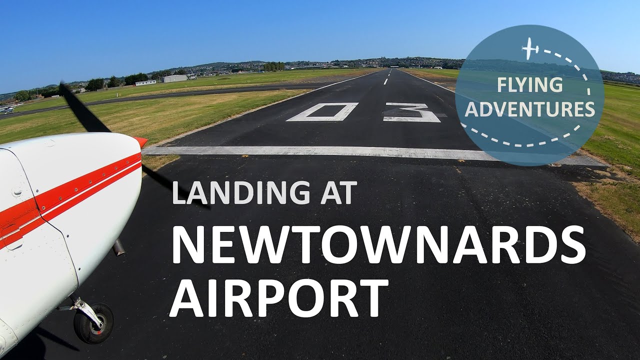 [4K] Landing at Newtownards Airport (Northern Ireland)