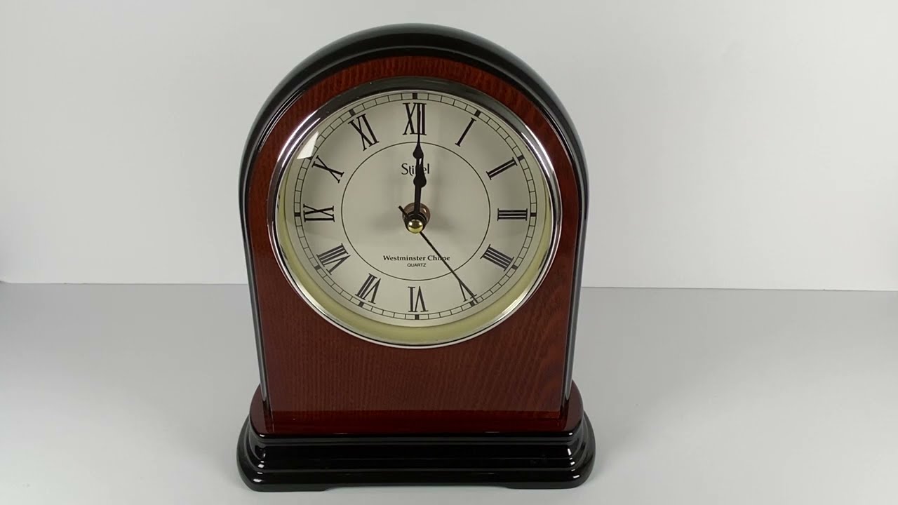 Stiffel Quartz Clock - Westminster Chime for Desk, Mantel, Shelf - Tested Works