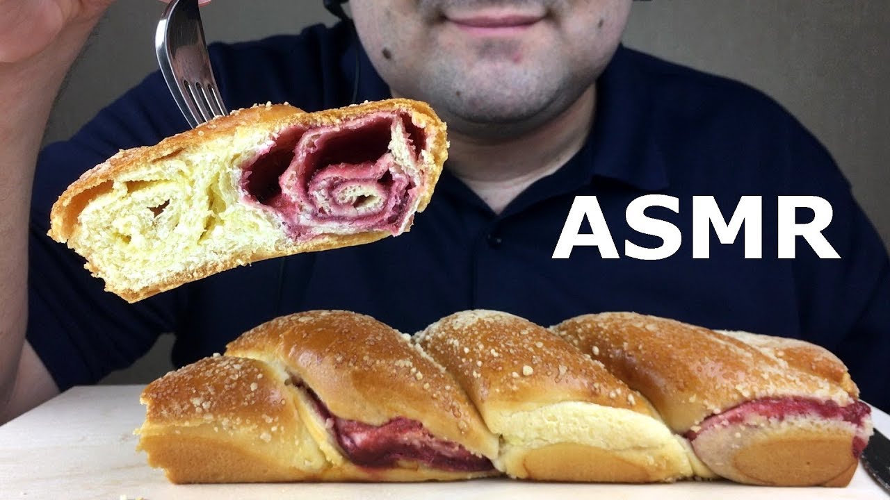 ASMR Dessert: AUSTRIAN STRUDEL with VANILLA and CHERRY (Eating Sounds)