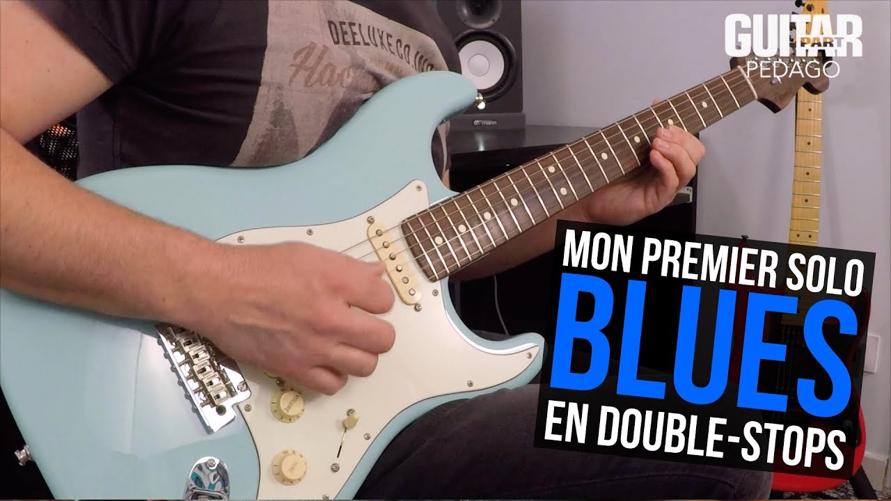 Mon premier solo blues en double-stops - Tuto facile