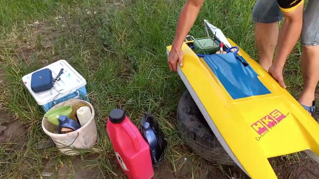 My 1st GP Rc Boat Zenoah 30cc R42 Catamaran