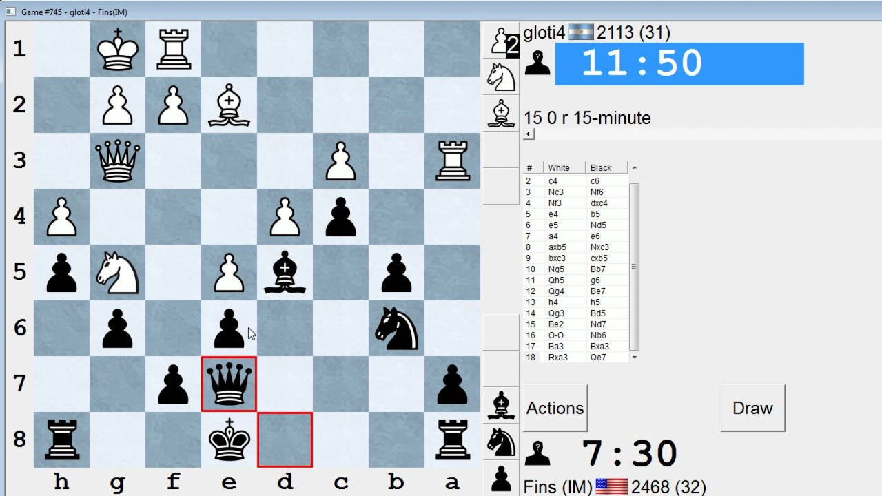 Standard Chess #214: gloti4 vs. IM Bartholomew (Slav Defense)