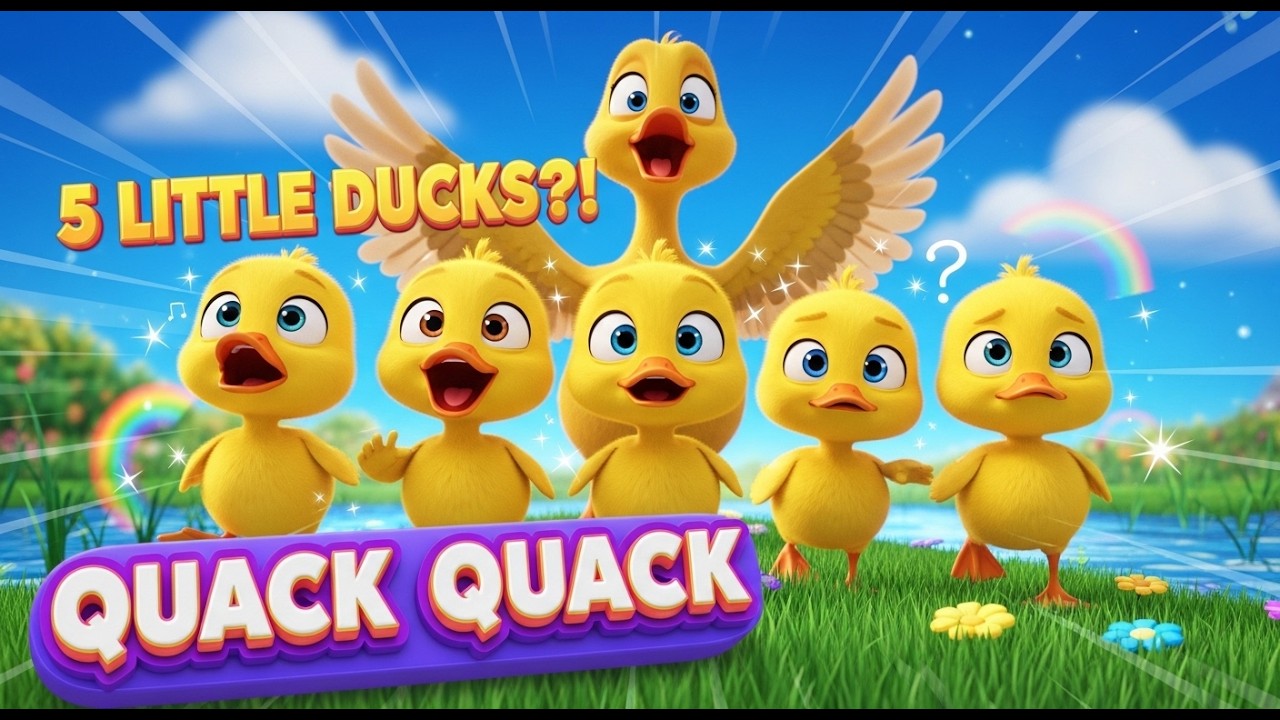 Five Little Ducks + MORE Fun Nursery Rhymes! | TIKI FUN KIDS