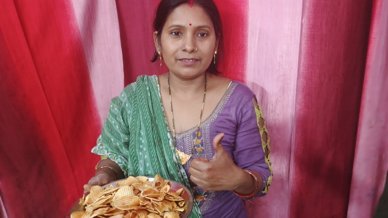 #Aalu ke chips ki recipe 👍