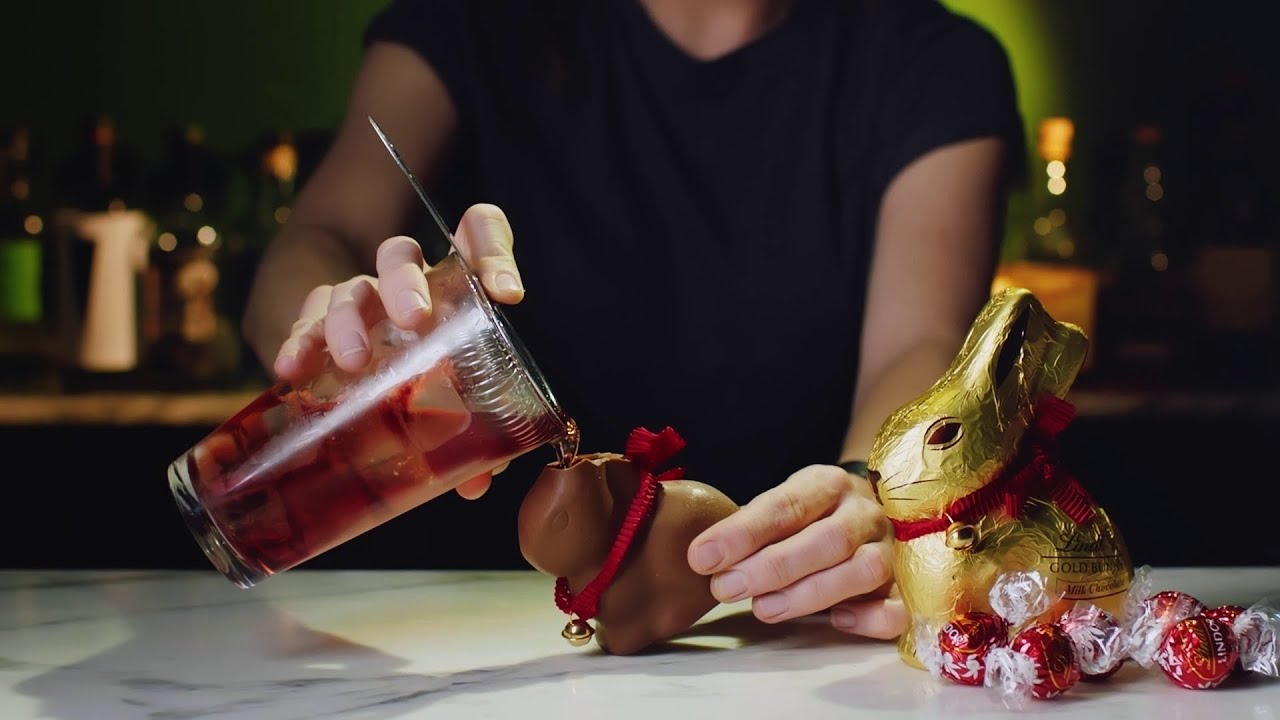 Chocolate Bunny Negroni - Easter Gin Cocktail | Delightful Drinks