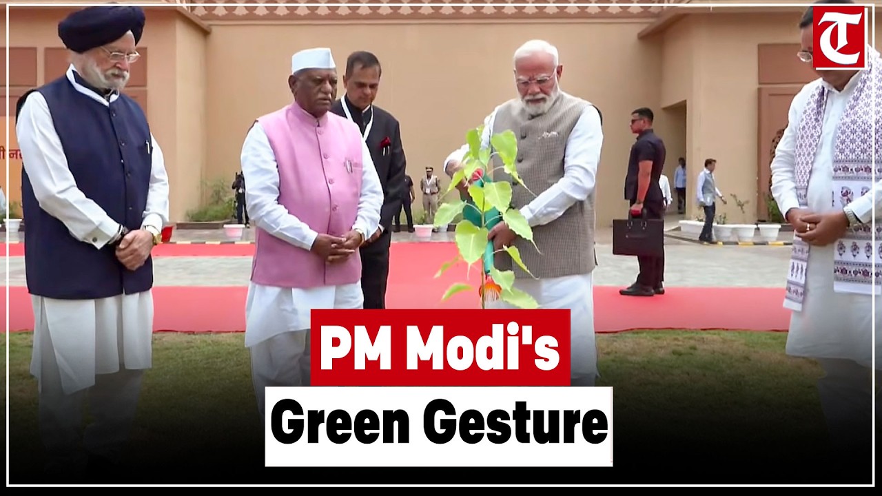 PM Modi's Green Gesture Ahead of Balotra Development Push, Plants Sapling