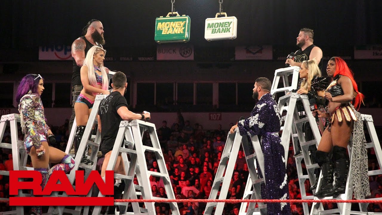 Участники лестничного матча «Деньги в банке» на Raw высказываются: Raw, 11 июня 2018 г.