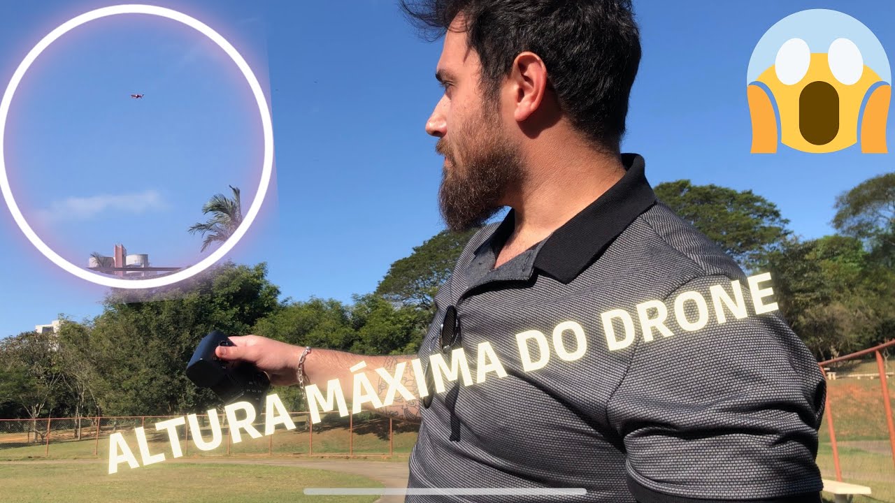 TESTEi A ALTURA MÁXIMA DO DRONE *drone xt8 mini*