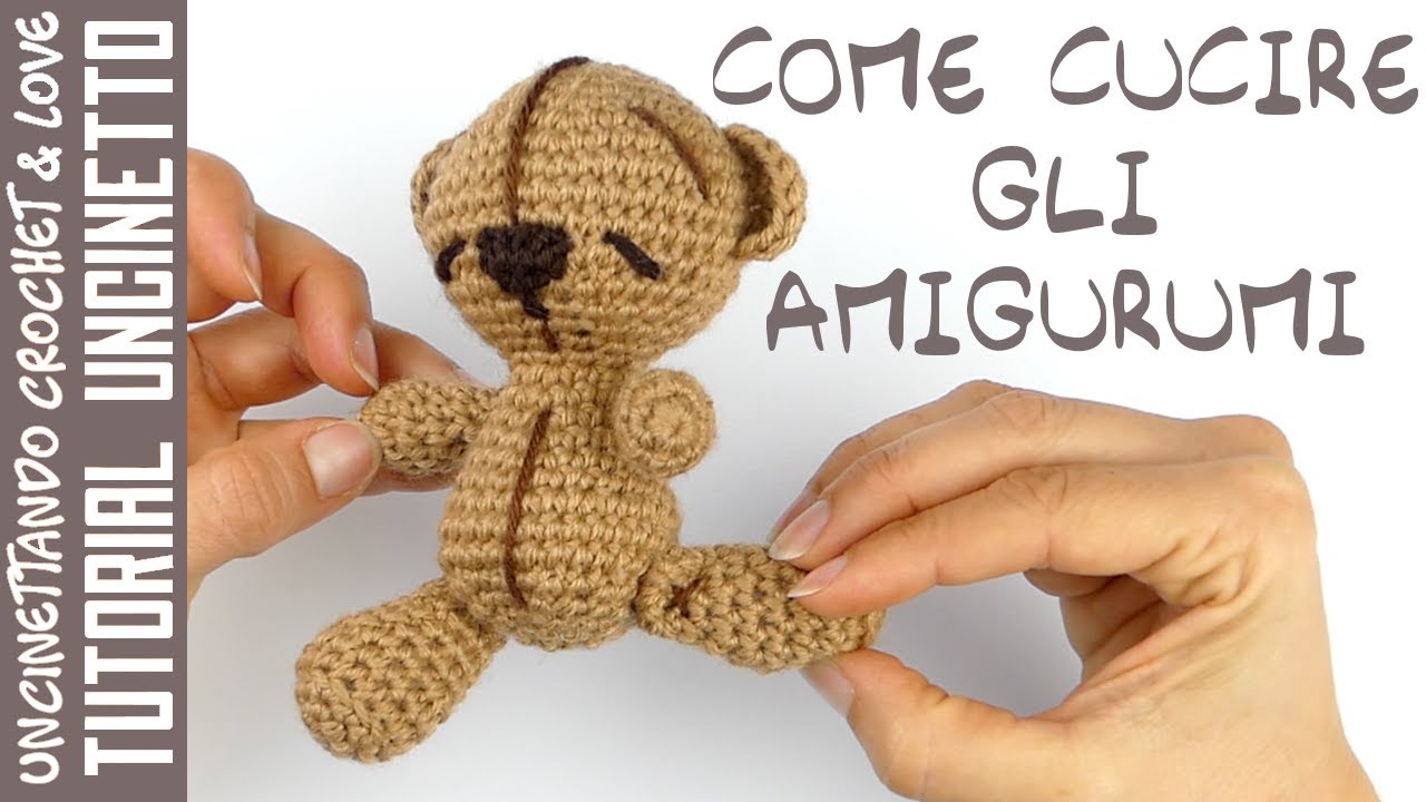 Come Cucire un Amigurumi con le Zampe che si Muovono (sottotitoli in inglese e spagnolo)