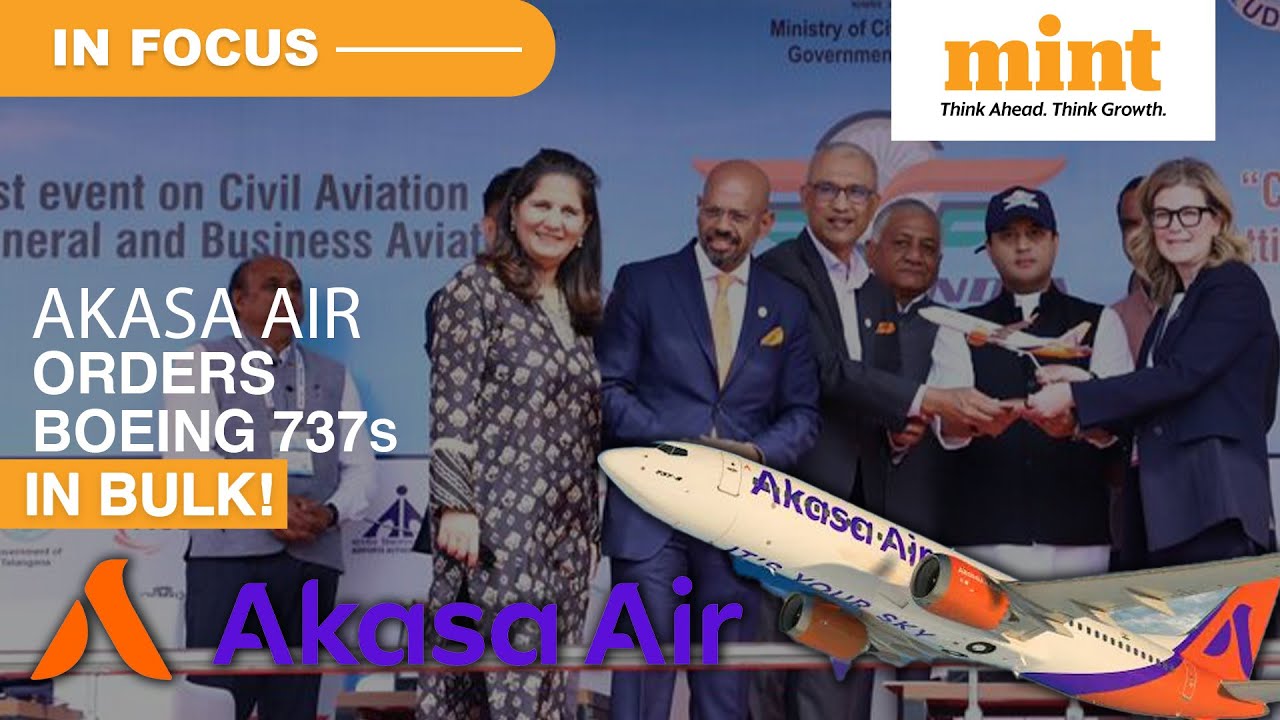 Akasa Air Orders Boeing 737s In Bulk!; Co-Founder Aditya Ghosh Shares Airline's Future Plans | Watch