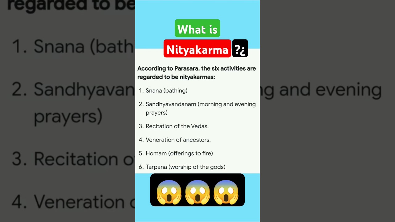 नित्य कर्म क्या हैं?&iquest;What is Nityakarma?&iquest; #nityakarma #shorts #viral #sandip #sandipgurututorial3100
