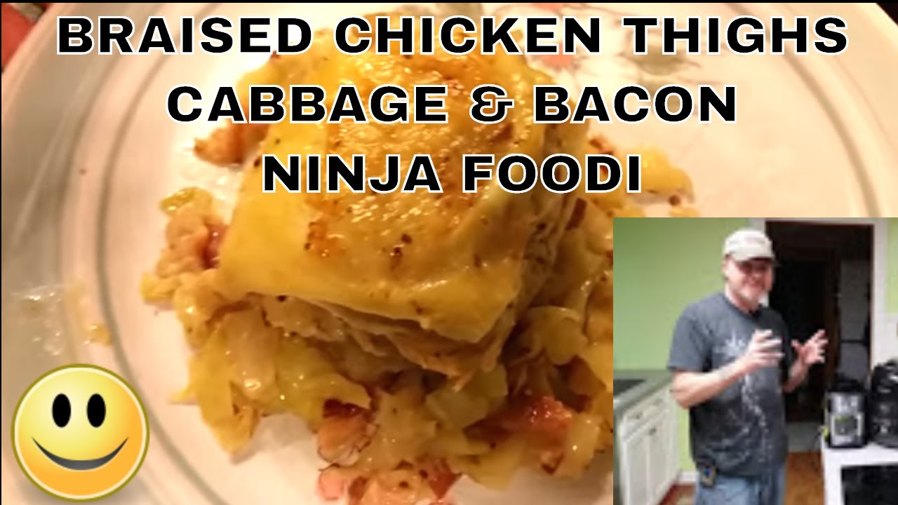 Ninja Foodi One Pot тушеные куриные бедра с капустой и беконом 🐔😀