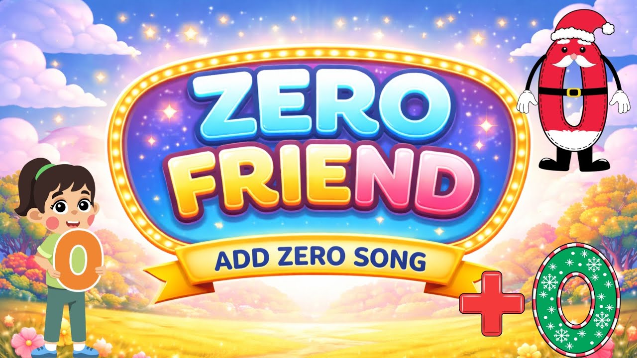 Zero Friend | Add Zero Song for Kids | Fun Math Learning Rhyme | Preschool Numbers Song | 0 Addition