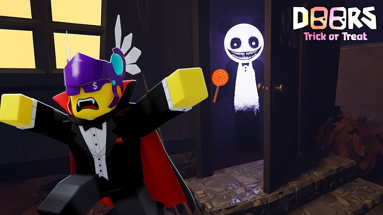 FUI PEDIR DOCES NA CASA DE ESTRANHOS DE MADRUGADA 👻 (🎃 DOORS)