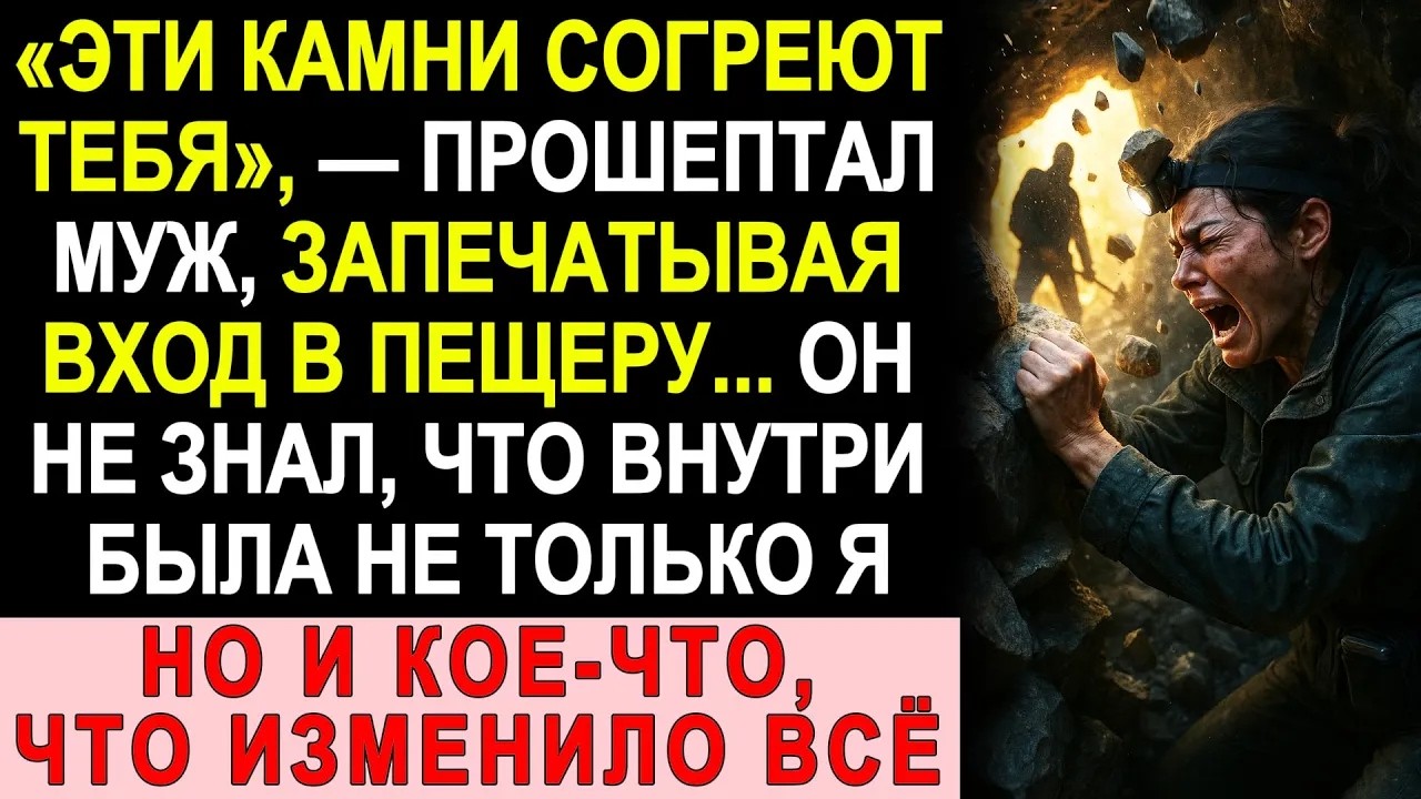 Муж замуровал меня в пещере… Но он не знал, кто ещё был внутри и что это изменит всё