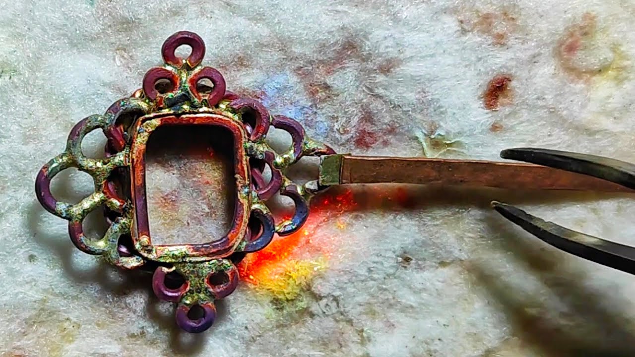 How To Make a Copper RING with Stone | Copper Ring Making