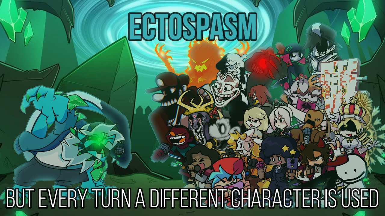 FNF Ectospasm but everyone sings it! | FNF Ectospasm BETADCIU | 500 subs Special!