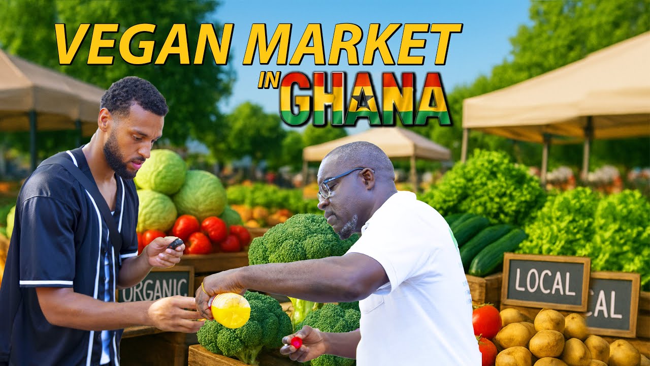 EXPLORING A VEGAN MARKET IN GHANA 🇬🇭 | ACCRA ART CENTER | HEALTH, FOOD, CULTURE & DANCE