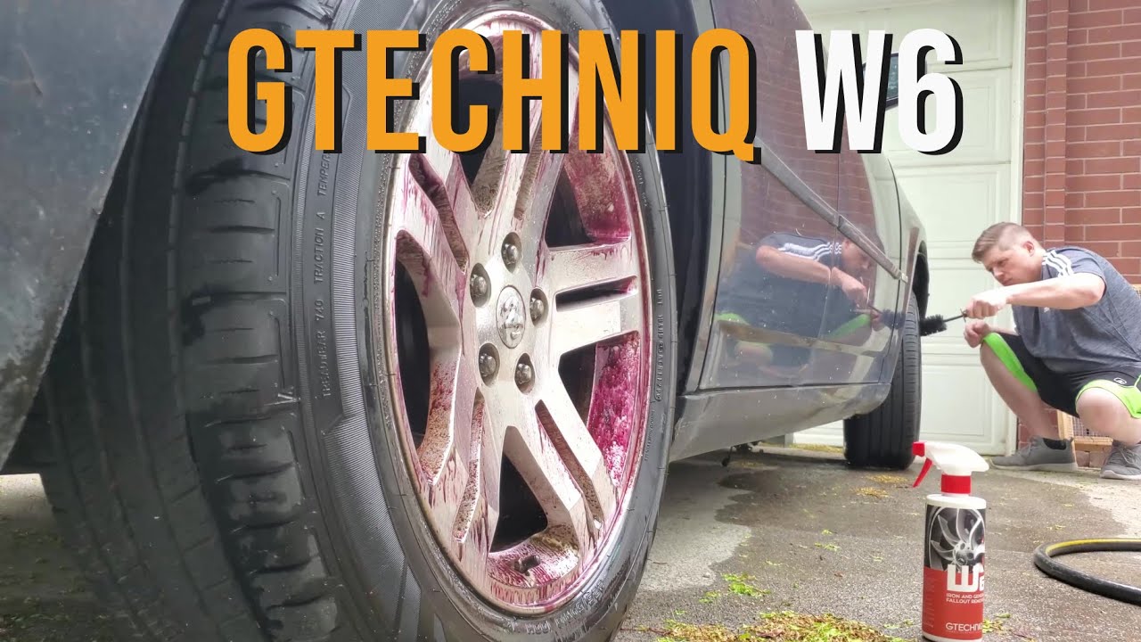 Using Gtechniq W6 Iron Remover To Clean Up Dodge Charger RT Wheels