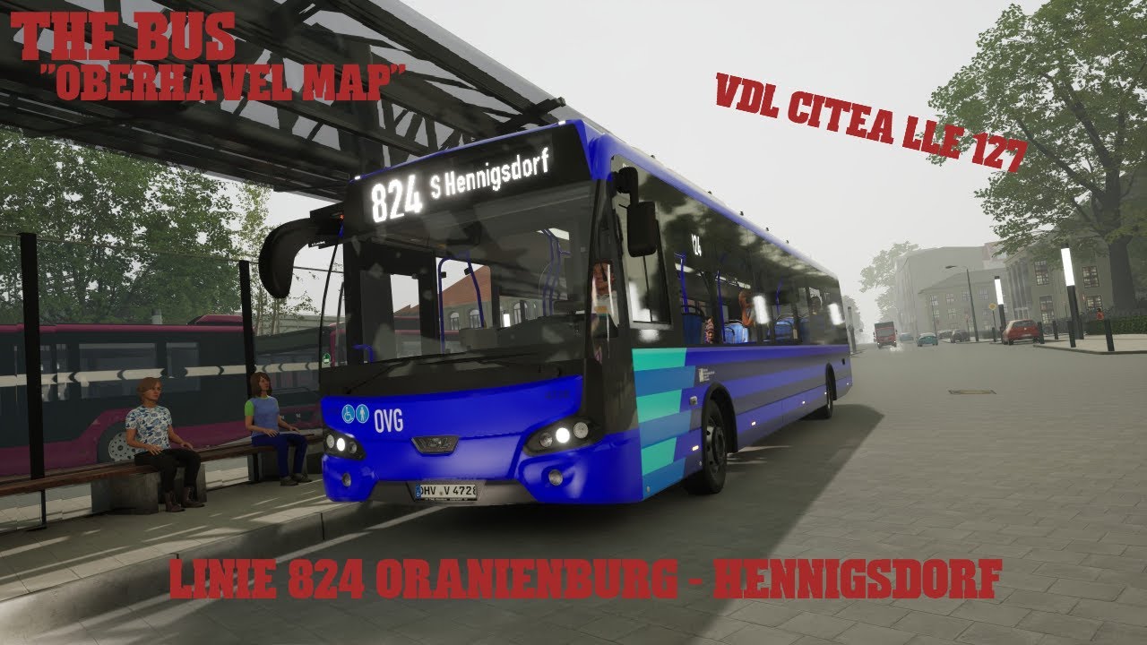 THE BUS/ Oberhavel Map/ 824 Oranienburg - Hennigsdorf/ Jenco/ PC/ DE