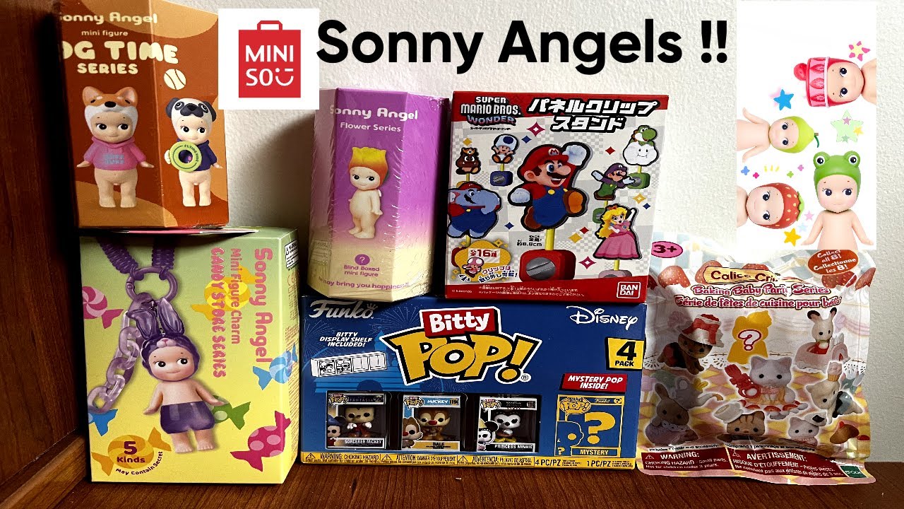 Sonny Angels and Calico Critters blind boxes I MINISO and Target finds