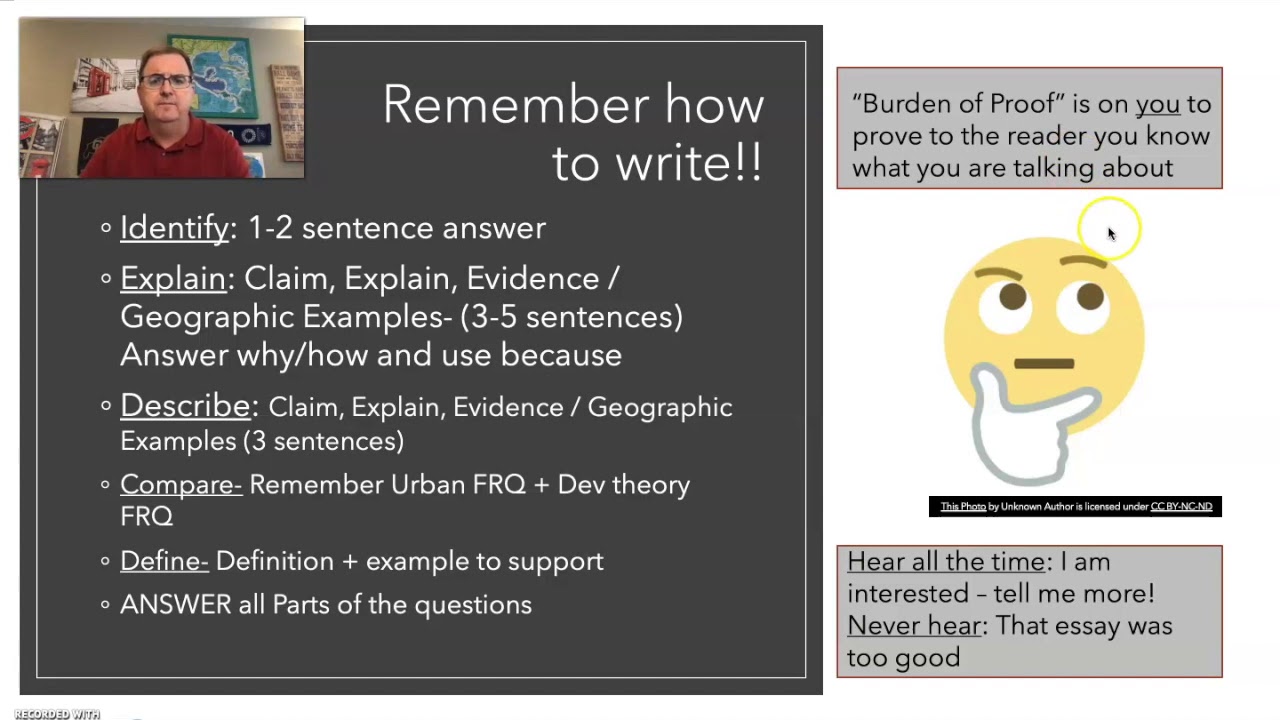 APHG Exam Update 2020- April 6th 2020