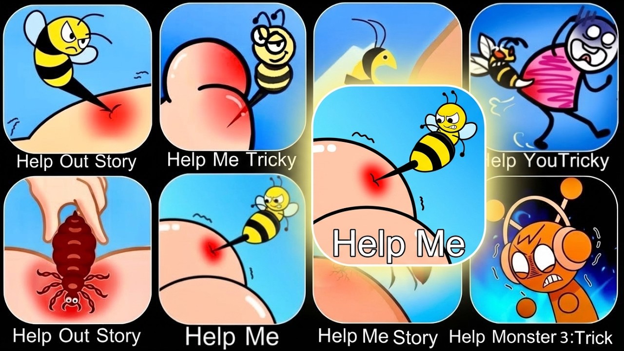 Help Me Tricky Puzzle,Help Me Tricky Story,Help Stickman Tricky puzzle VS Tricky Story,Help Me Brain