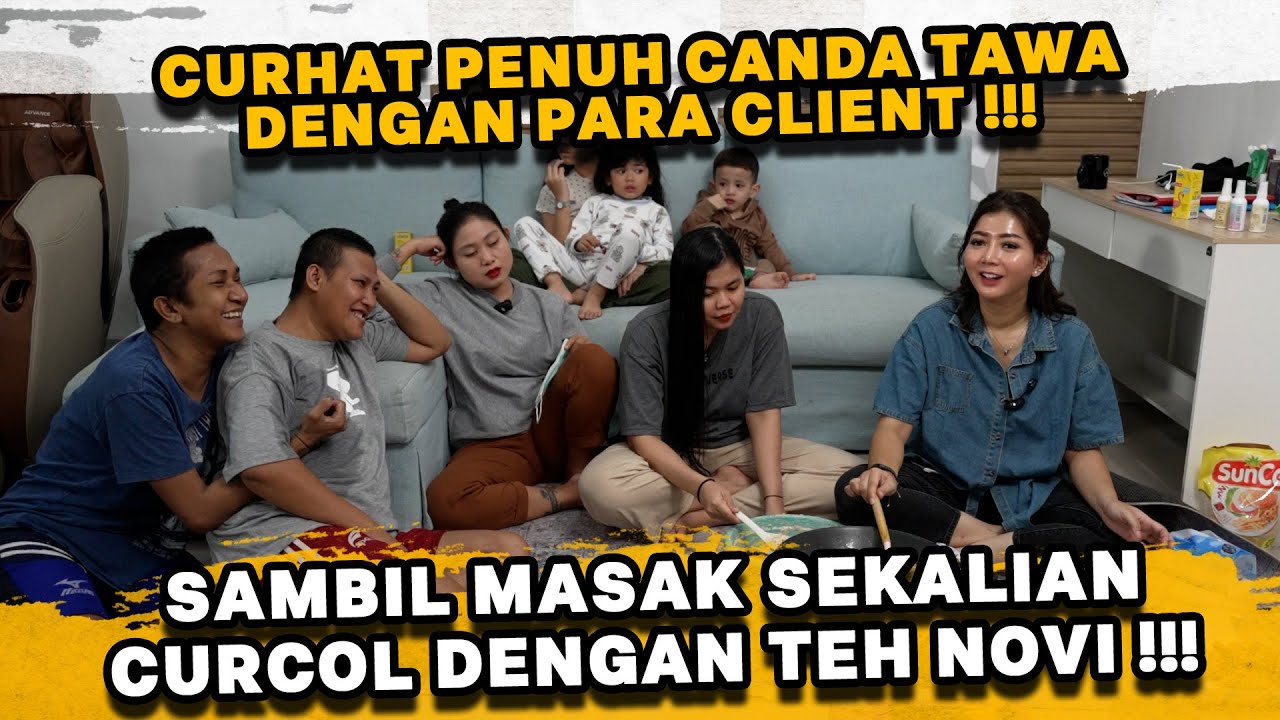 MASAK SAMBIL CURCOL DENGAN PARA CLIENT DI YAYASAN RUMAH PEDULI KEMANUSIAAN !!!