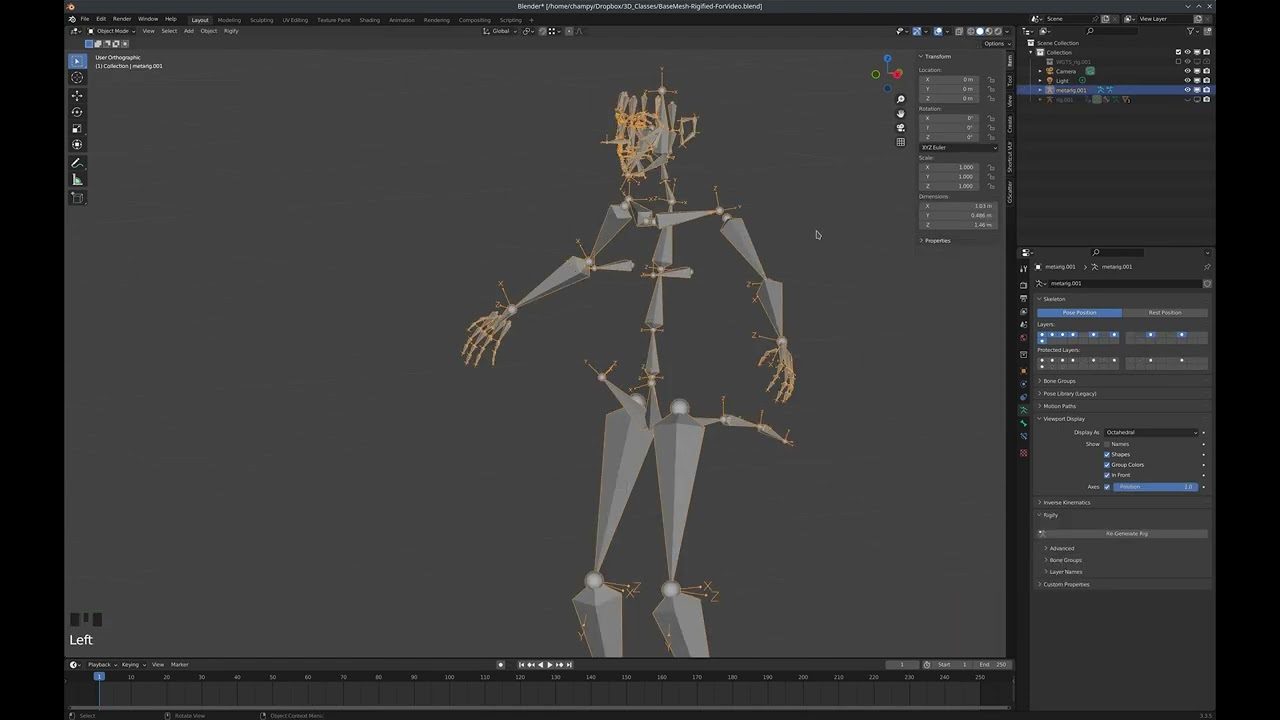 Blender Tutorial 38 - Using Rigify to rig non-human characters