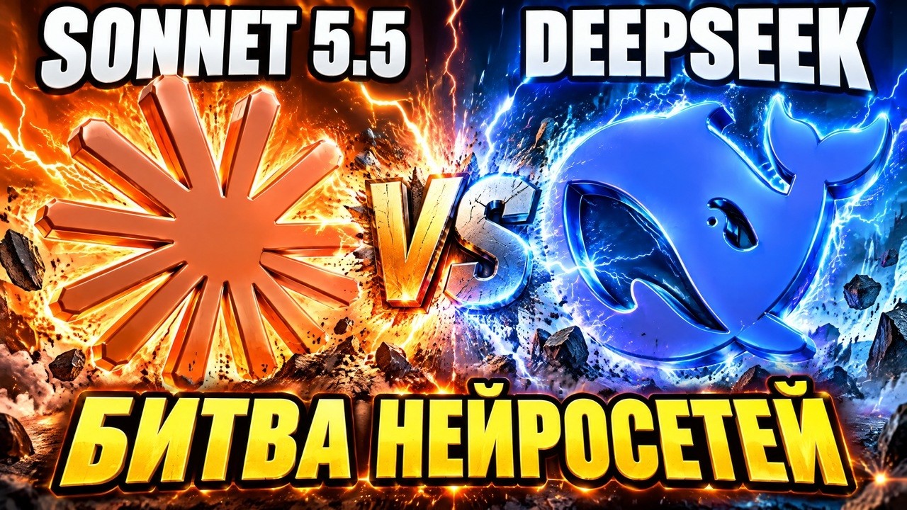 Claude Sonnet 5.5 vs DeepSeek v4.1 Flash 1017 : БИТВА НЕЙРОСЕТЕЙ. Один из них в 11 раз дороже!