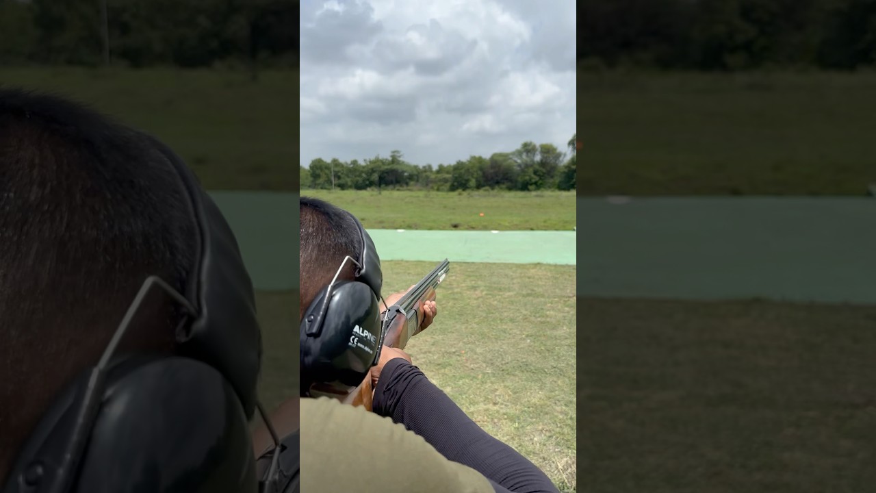 Issf trap shooting | shotgun skeet Focus Target Relax Deepbreath #trending #claypigeon #shortvideo